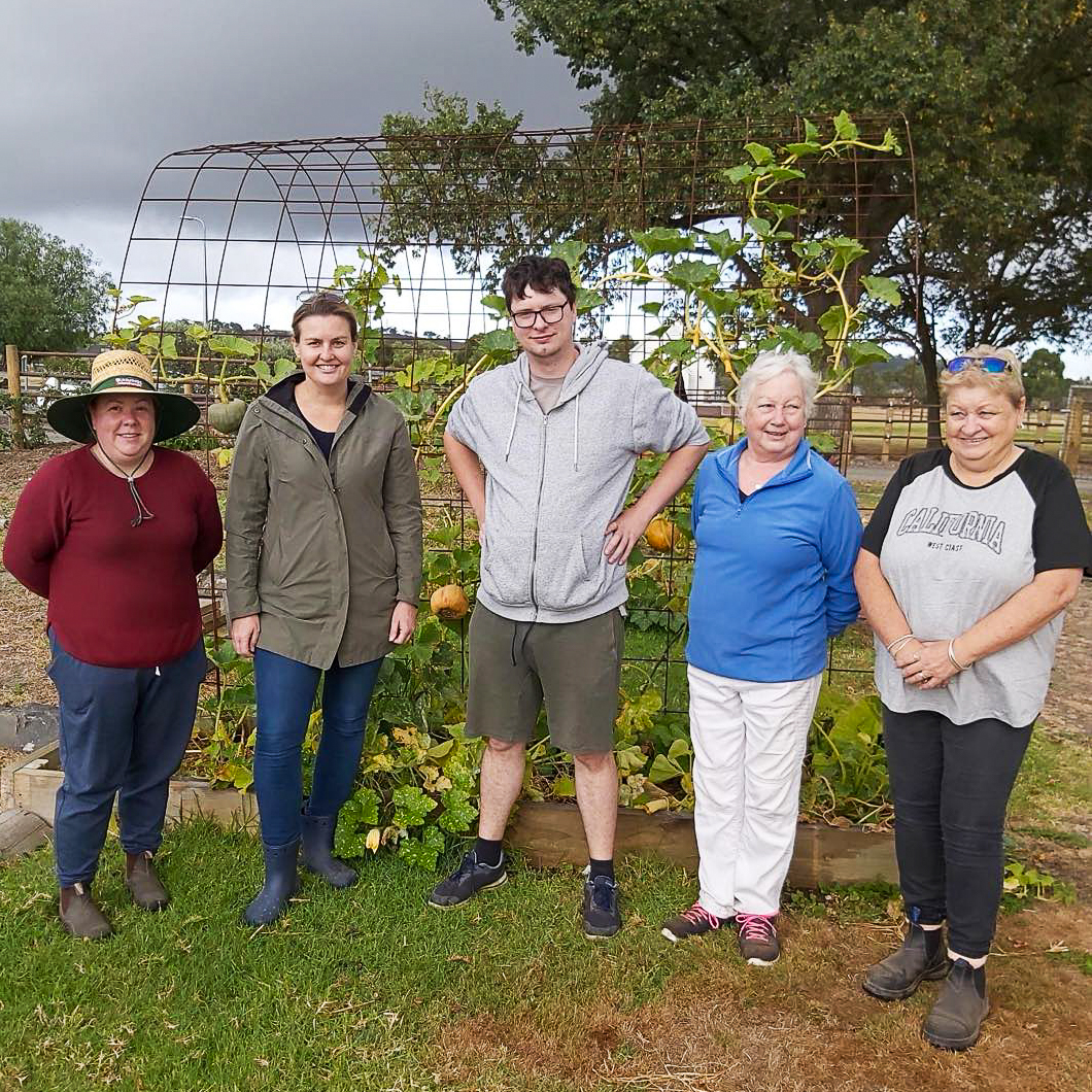 The Carome Community Garden turns up rain hail or shine, to tend to their beautiful veggie patch. With a cafe next door, what’s not to love!