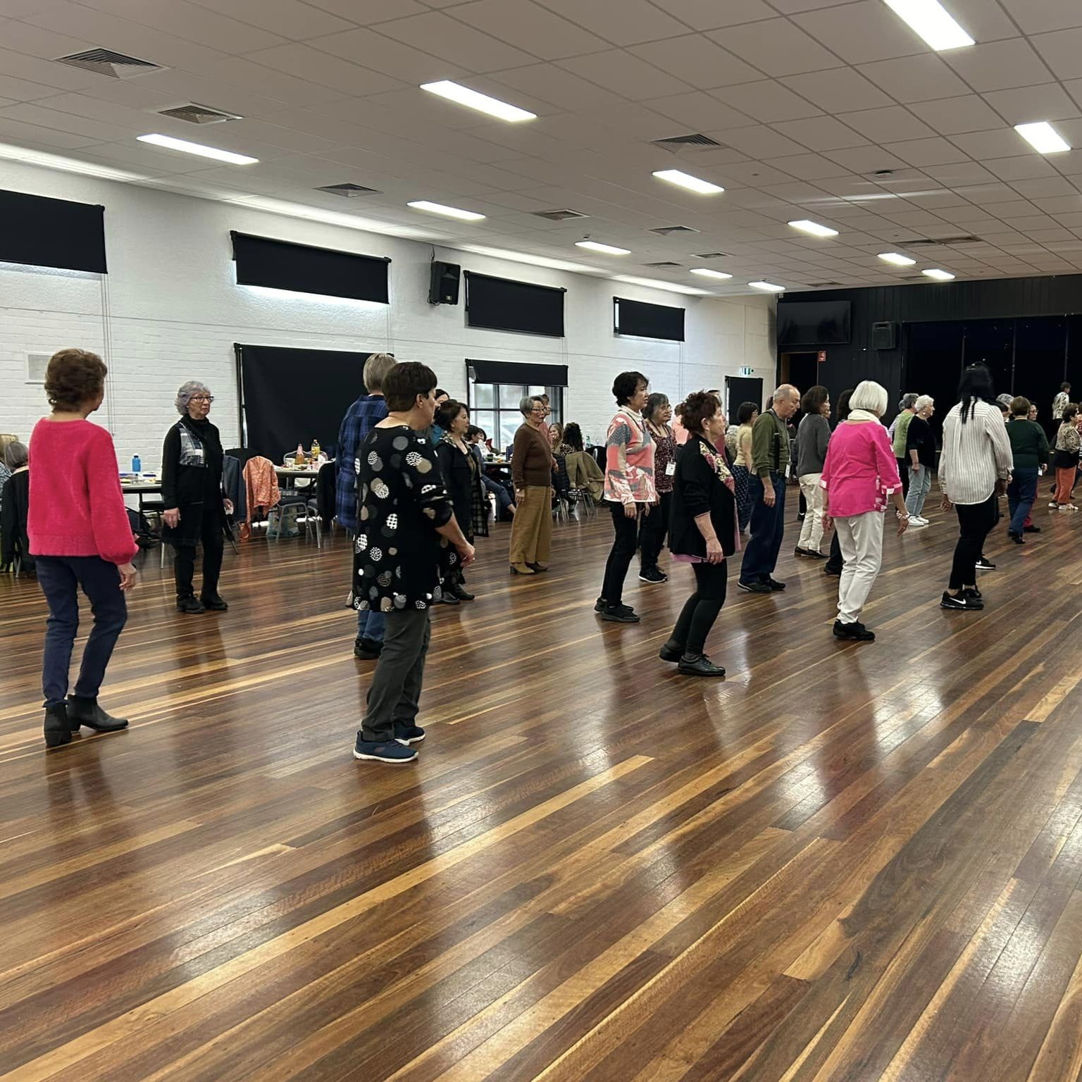 Line Dancing with Whittlesea U3A.